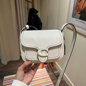 Coach Tabby 19 White Crossbody Bag CJ846